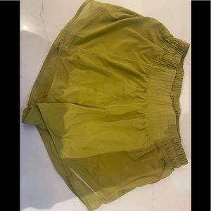 Green LULULEMON shorts